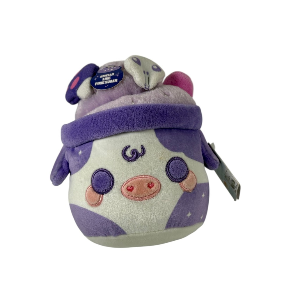 Cuddle Barn Plushgoals Cow Kids 6" Purple Excellent Scented Pixie Sugar Mushroom
